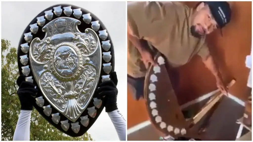 WATCH: Ranfurly Shield left badly damaged after accidental drop